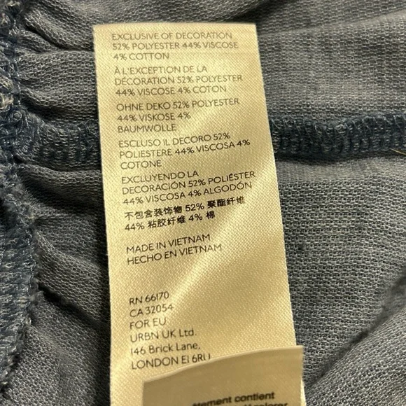 Free People Drawstring Waist Deep V-neck Long Boho Cottagecore XS Swing Dress - Picture 7 of 7